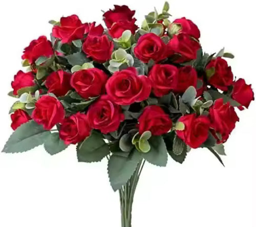10 Heads Artificial Rose Flower Bouquet